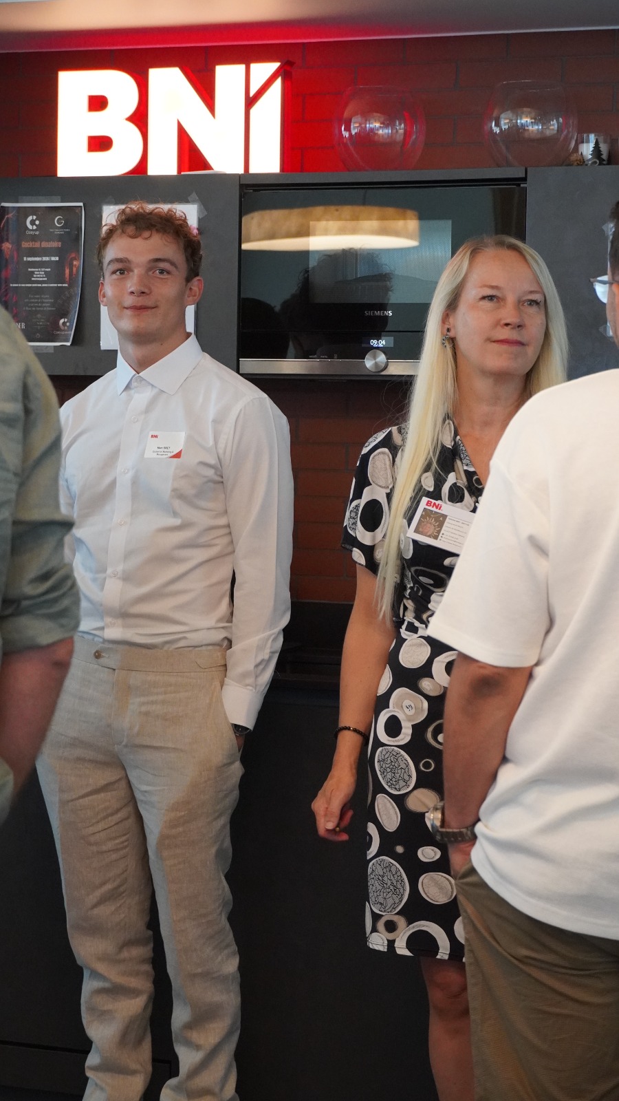 Christine Bret lors d'un événement de réseau d'affaires BNI à Meyrin, Genève